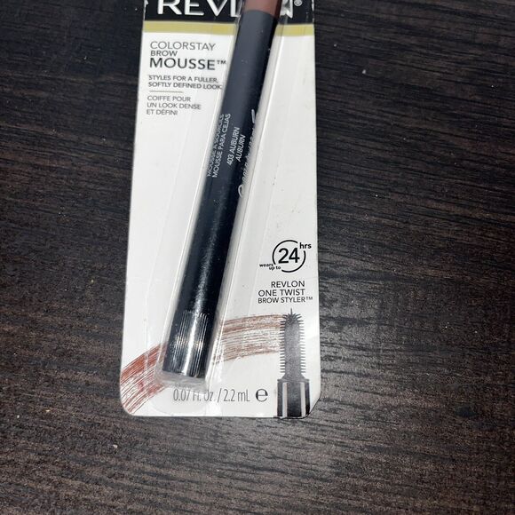 Revlon Colorstay #403 Auburn Brow Mousse One Twist Brow Styler .07 Fl oz/2.2 ml - Picture 3 of 4